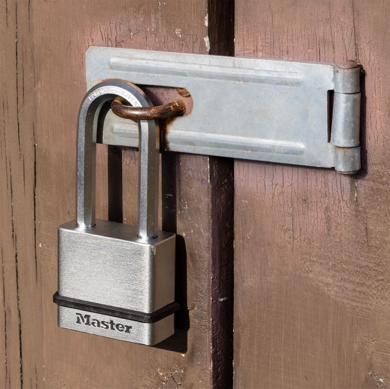 Master Lock M530XQLH Magnum Solid Steel Keyed Alike Padlocks, 1-3/4 in. Wide, 4 Pack Keyed-Alike - Image 5